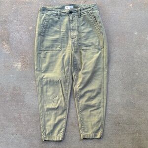 Madewell Women’s Olive Green Surplus Style Pants - Sz 26 - EUC